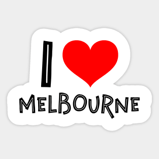 I love Melbourne Sticker